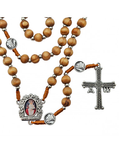 Rosario Madera Y Cuerda Virgen...