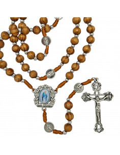 Rosario Dedo Madera Olivo Fino