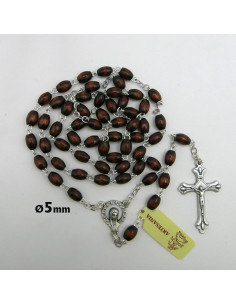 Rosario Madera Oval 5Mm...