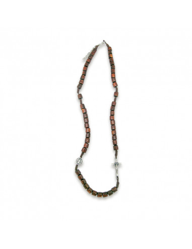 Rosario Madera Marron San Benito 4Mm...