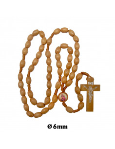 Decena Madera Oval 8X10mm...