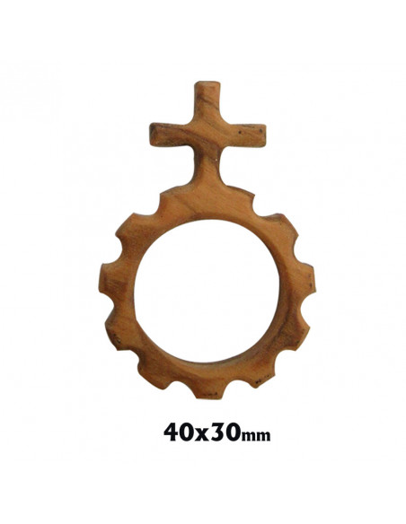 Brazalete San Jose Y Sagrada Familia Madera 6Mm Elastico Colores Surtidos