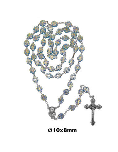 Rosario Plastico Forma Cruz 10X8mm...