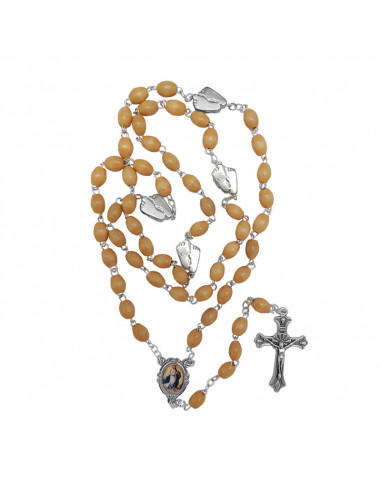 Rosario Madera Oval 8X6mm Del...