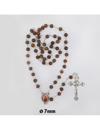 Rosario Madera Redondo 6Mm Madera...