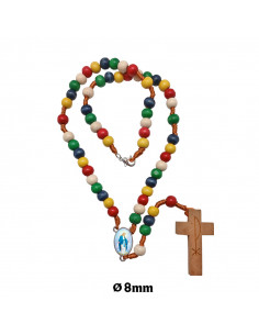 Rosario Madera Oval 5Mm...