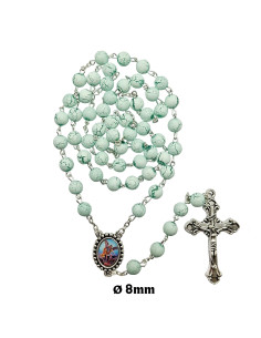 Rosario Plastico 6Mm Azul...