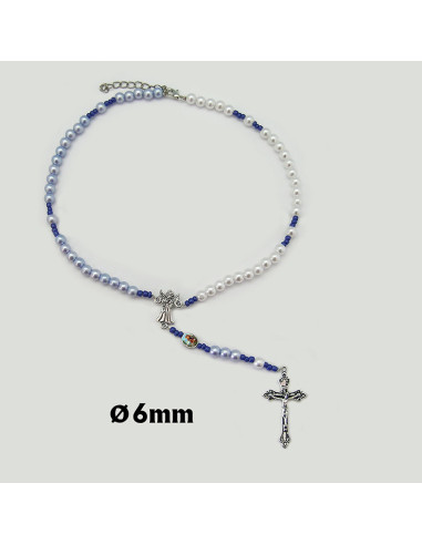 Rosario Collar Plastico Con Maria...