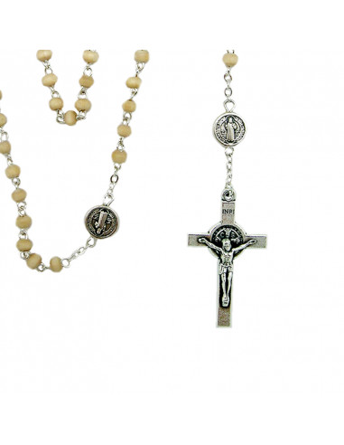 Rosario Madera Blanca San Benito 4Mm...
