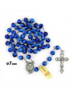 Rosario Plastico Azul...