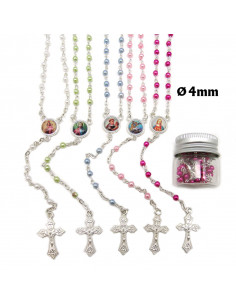 Rosario Plastico Liso 4Mm...