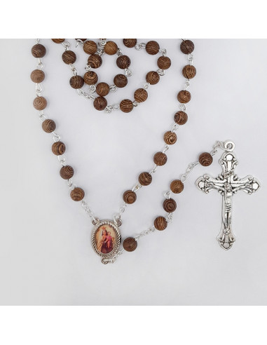 Rosario Madera Redondo 6Mm Madera...