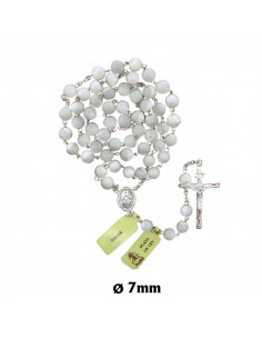 Rosario Nacar Y Plata 7mm...