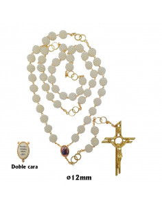 Rosario Perla Blanca 12mm...