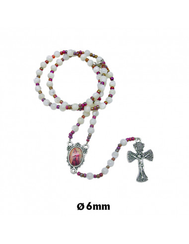 Rosario Nacar 6mm Con Bolitas Cristal...
