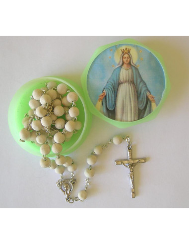 Rosario Anillo Plata Con Cruz 17mm...