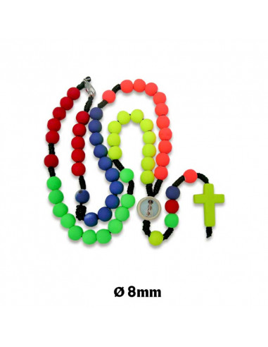 Rosario Plastico 5Mm Multicolor Con...
