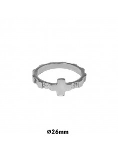 Rosario Anillo Plata Plano...