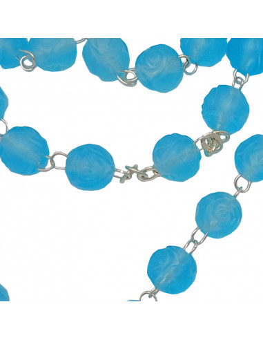 Rosario Goma Perfumada 6Mm Azul Celeste