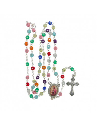 Rosario Plastico 5Mm Multicolor Con...
