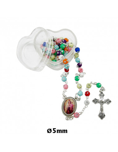 Rosario Plastico 5Mm Multicolor Con...