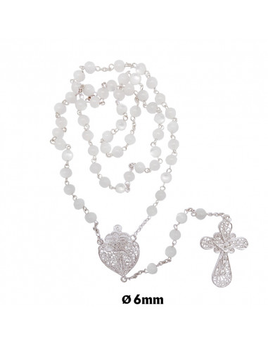 Rosario Nacarina Y Alpaca 6mm Maria Y...