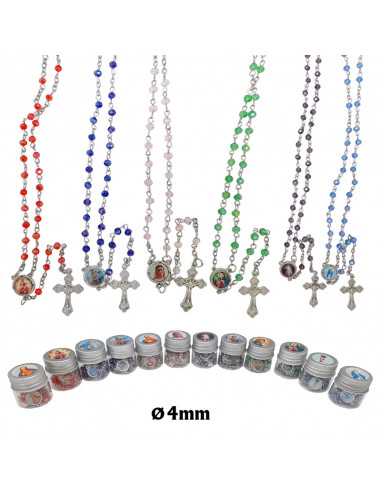 Rosario Cristal Tallado 4Mm En...