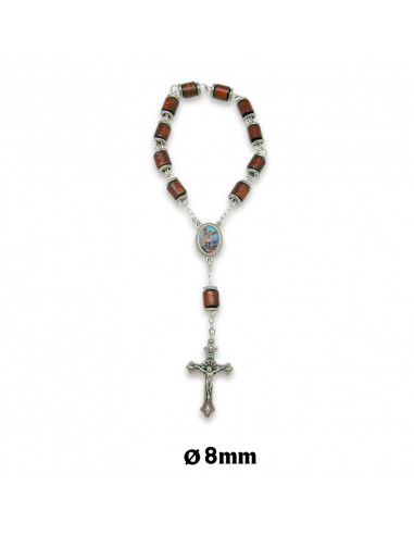 Decena Madera Cilindro Con Anillos...