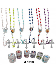 Rosario Plastico Liso 4Mm...