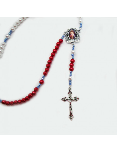 Rosario Collar Plastico Para Personalizar Tres Tonos