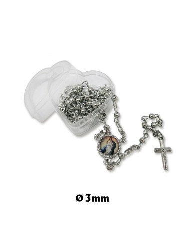 Rosario Cristal Swarosky Y Alpaca 8Mm...