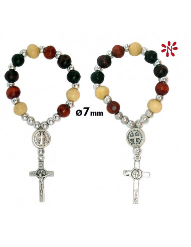 Rosario Nacar 6Mm Con Bolitas Cristal...