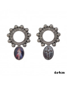 Rosario Nacar Oval Rosa 4X6mm