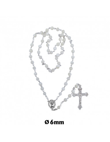 Rosario Azabache 10Mm Y Plata Filigrama