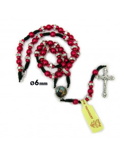 Rosario Plastico 6 Mm Rosa...