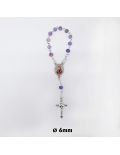 Decena Piedra Agata Violeta