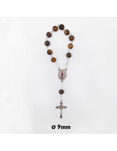 Decena Piedra Ojo De Tigre