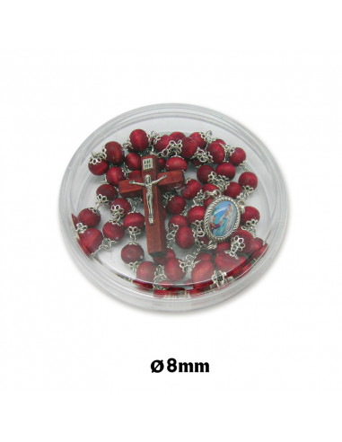 Rosario Petalo Rosa 8Mm Perfumado...