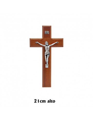 Crucifijo Madera 21x11. 5cm Con Cristo Anchura Madera 3cm Espersor 2cm