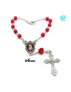 Decena Plastico 6Mm Rojo...