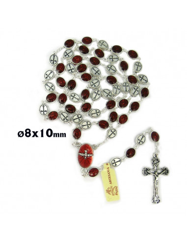 Decena Multicolor Flores De Goma Con...