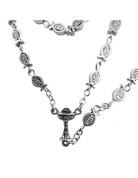 Rosario Acero 3Mm Personalizable Con Cruz