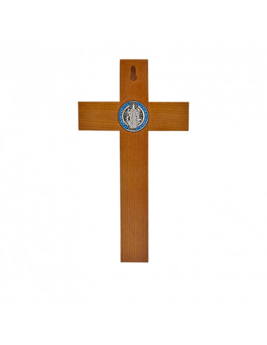 Crucifijo Madera San Benito 30x15....