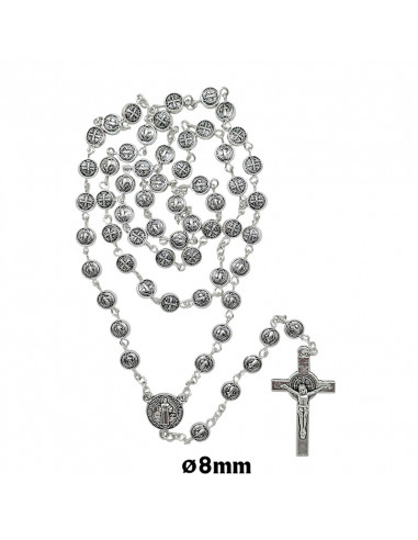 Rosario Metal San Benito 6Mm Maria Y...