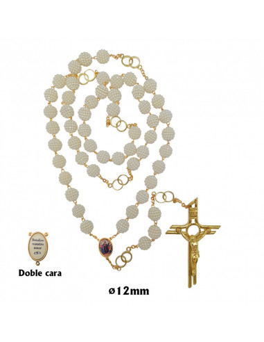 Rosario Perla Blanca 12Mm Del...