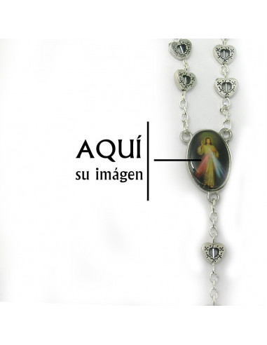 Rosario Acero Escapulario 4Mm Con...