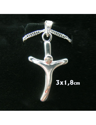 Cruz Metal Con Cristo Moderno...