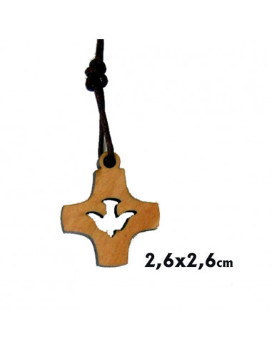 Cruz Madera Con Cantos Redondos 32X20mm