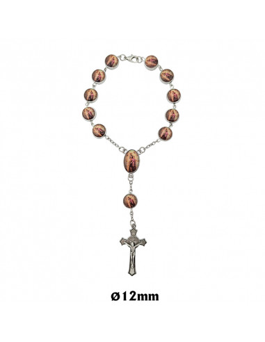 Rosario Acero Escapulario 4Mm Con...