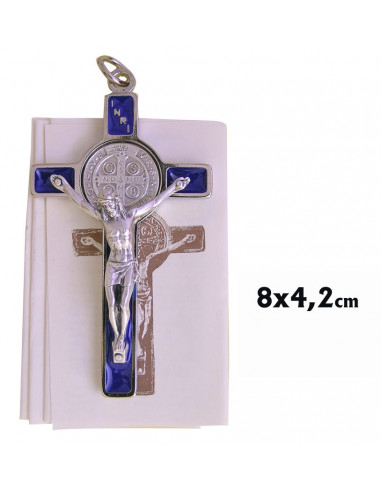 Cruz San Benito Esmalte 8cm Grande